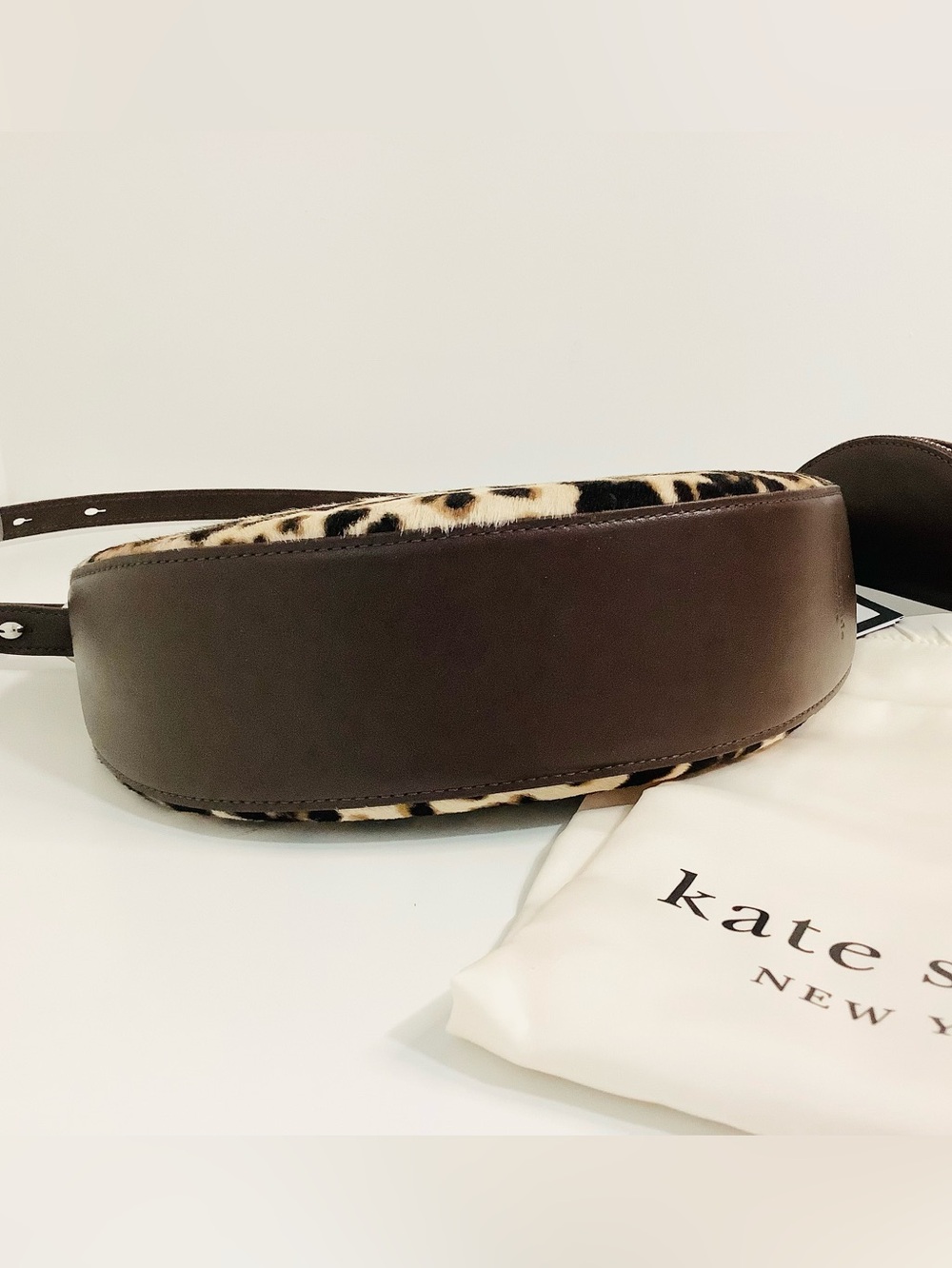 Kate Spade NY BESTSELLER Leopard Print Haircalf Multi-way Bag NEW w/ Dust Bag - Picture 8 of 16